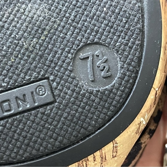 Fioni Leopard animal print Knot Slide  Heels Shoes Size 7.5 - Picture 12 of 12